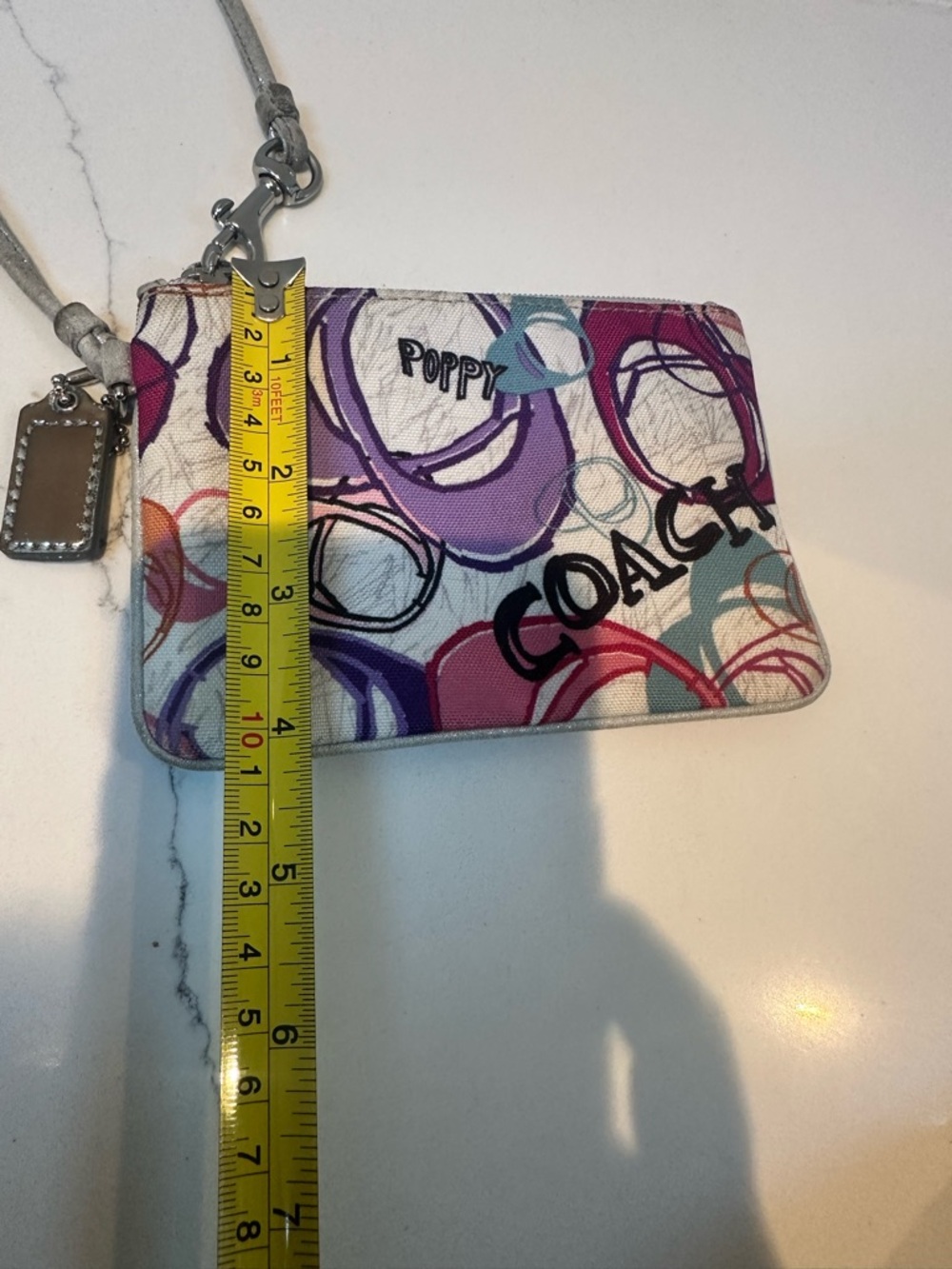 Coach Poppy Y2K  wristlet in Pink & Purple - Picture 9 of 9